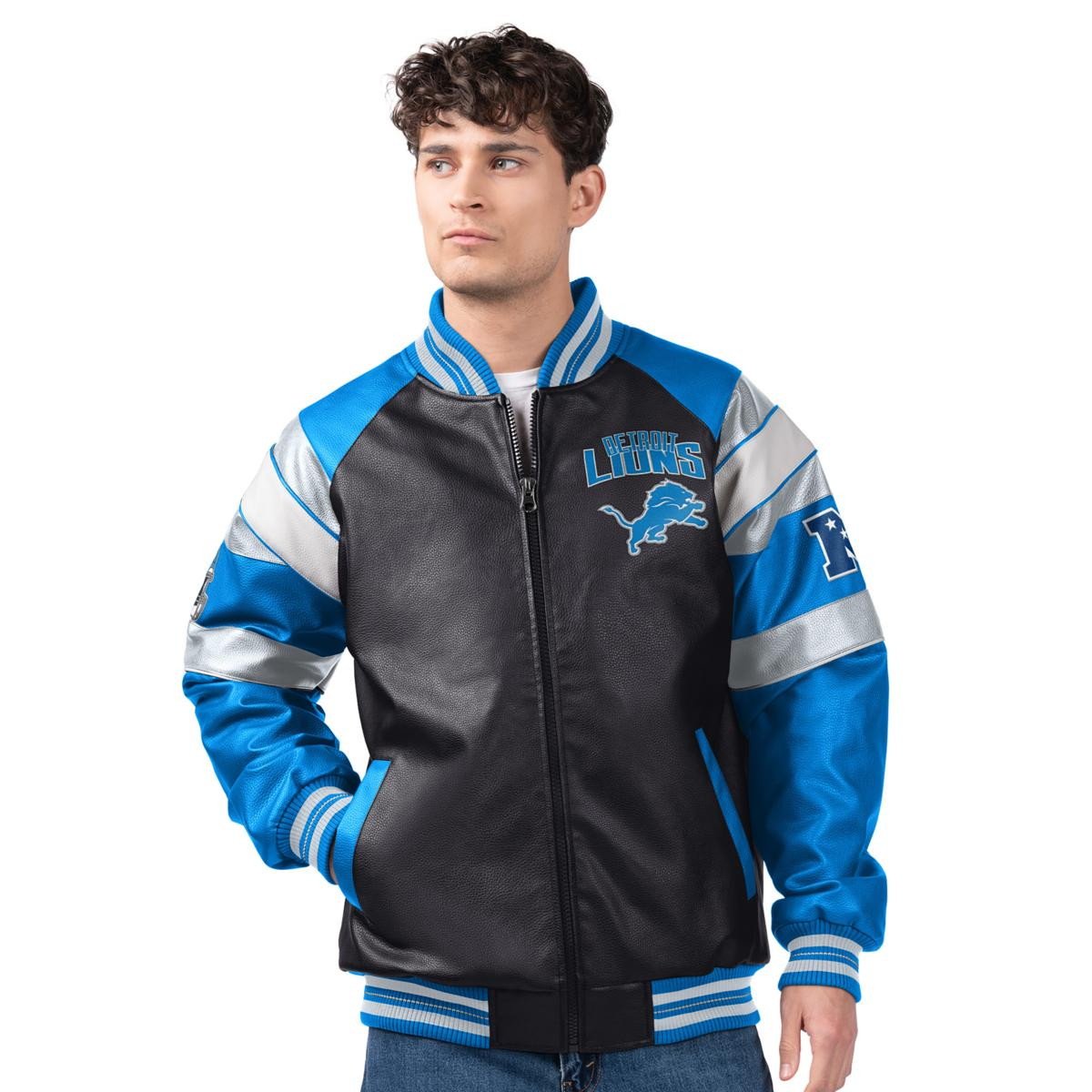 Officially Licensed NFL by Carl Banks Faux Leather Jacket